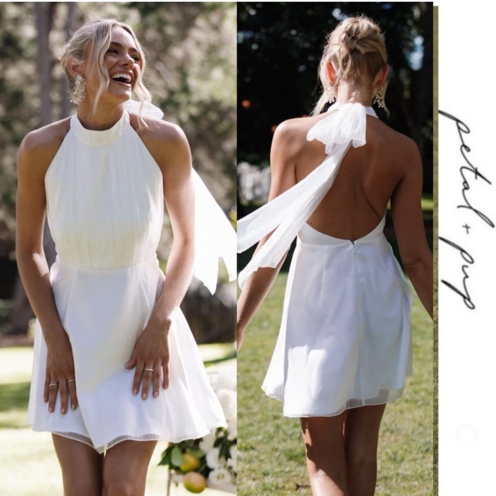 🆕 NWT Petal & Pup - Anya Mini Dress - White Size 4